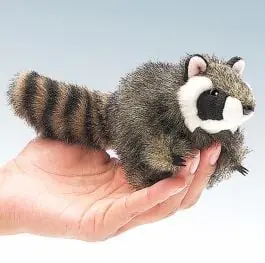 Markdown Raccoon Finger Puppet