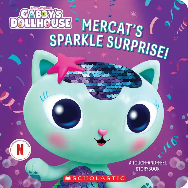 One Day Deal MerCat's Sparkle Surprise!: A Touch-and-Feel Storybook (Gabby's Dollhouse) (Media tie-in) - English Edition