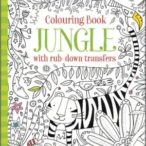 Usborne Minis: Colouring Book Jungle With Rub-Down Transfers - English Edition Worldwide Shipping