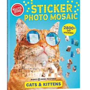 Trending Klutz: Sticker Photo Mosaic: Cats and Kittens - English Edition