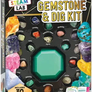 Certified STEAM Lab Ultimate Gemstone and Dig Kit - English Edition