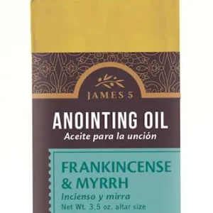 Anointing Oil - Frankincense and Myrrh - Altar-Size Glass Vial (Net Wt. 3.5 oz.) Authentic