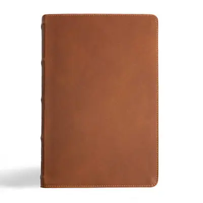 Direct From Factory CSB Men's Daily Bible, Brown Genuine Leather, Indexed
