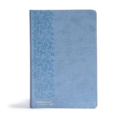 CSB (in)courage Devotional Bible, Blue LeatherTouch, Indexed Low Price