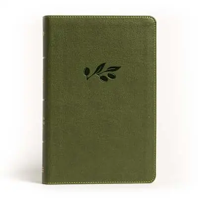Luxury NASB Large Print Personal Size Reference Bible, Olive LeatherTouch