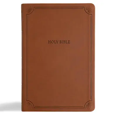 Top Pick NASB Large Print Thinline Bible, Value Edition, Brown LeatherTouch
