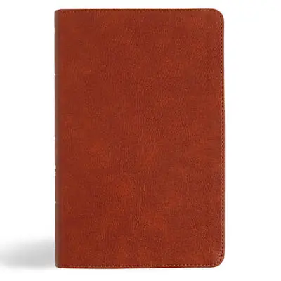 Crafted NASB Single-Column Personal Size Bible, Burnt Sienna LeatherTouch