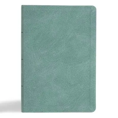 Best Choice CSB Giant Print Single-Column Bible, Earthen Teal SuedeSoft LeatherTouch