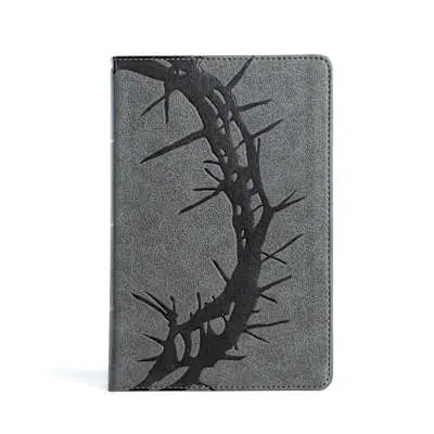 Time-Limited CSB Large Print Personal Size Reference Bible, Charcoal LeatherTouch, Indexed