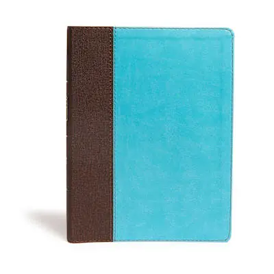 Worldwide Shipping CSB Life Essentials Interactive Study Bible, Brown/Sky LeatherTouch, Indexed