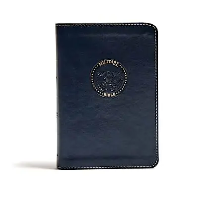 CSB Military Bible, Navy Blue LeatherTouch Save Now