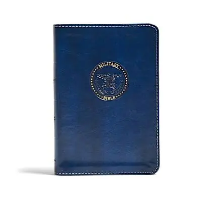 Popular CSB Military Bible, Royal Blue LeatherTouch