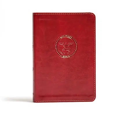 Direct From Factory CSB Military Bible, Burgundy LeatherTouch