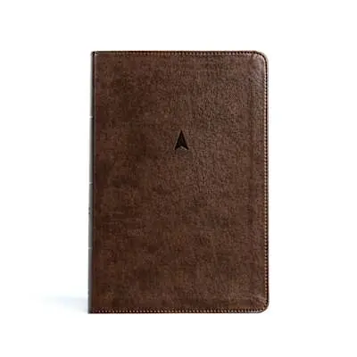 CSB Personal Size Giant Print Bible, Brown LeatherTouch, Indexed Express Delivery