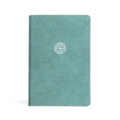 CSB Personal Size Giant Print Bible, Earthen Teal LeatherTouch Hassle-Free Returns