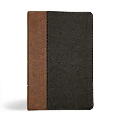Today Only KJV Personal Size Giant Print Bible, Black/Brown LeatherTouch, Indexed