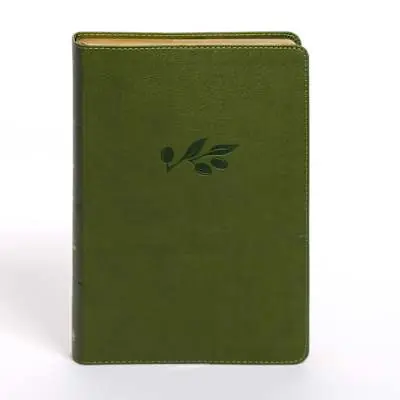 KJV Personal Size Giant Print Bible, Olive LeatherTouch Factory Price