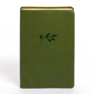 Luxury KJV Personal Size Giant Print Bible, Olive LeatherTouch, Indexed