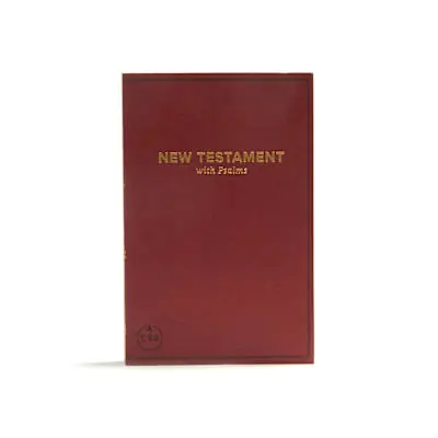 CSB Pocket New Testament with Psalms, Burgundy Trade Paper Popular