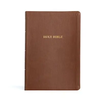 Brand New KJV Large Print Thinline Bible, Value Edition, Brown LeatherTouch