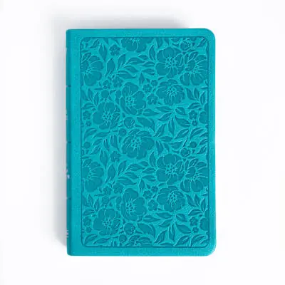 Weekend Sale KJV Personal Size Bible, Teal LeatherTouch