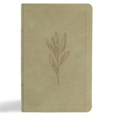 KJV Single-Column Personal Size Bible, Sage SuedeSoft LeatherTouch Professional Grade