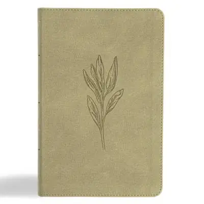 KJV Thinline Bible, Sage SuedeSoft LeatherTouch Crafted