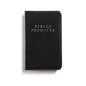 Biblia Peshitta, negro imitación piel Free Shipping