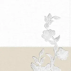 RVR 1960 Biblia recuerdo de boda, blanco/lino/encaje símil piel Budget