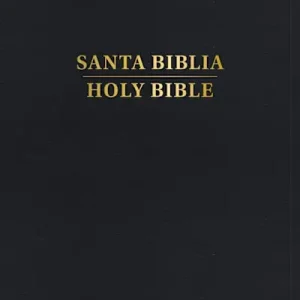 RVR 1960/KJV Biblia bilingüe, negro imitación piel con índice (Edición 2024) New Release