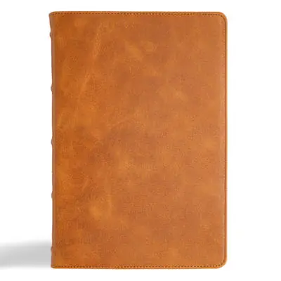 Top Pick KJV Giant Print Bible, Holman Handcrafted Collection, Marbled Chestnut Premium Calfskin