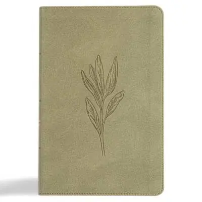 CSB Thinline Bible, Digital Study Edition, Sage SuedeSoft LeatherTouch Best Seller