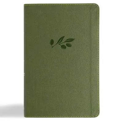 Limited Offer CSB Thinline Bible, Anglicised Edition, Olive LeatherTouch