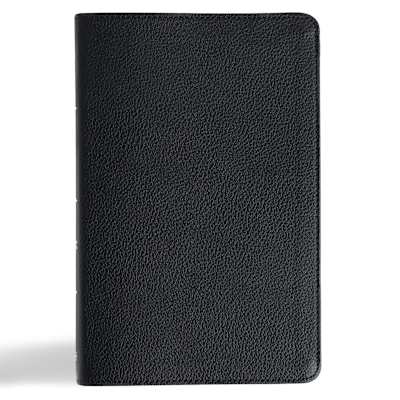 Reduced Price CSB Thinline Bible, Anglicised Edition, Black Genuine Leather