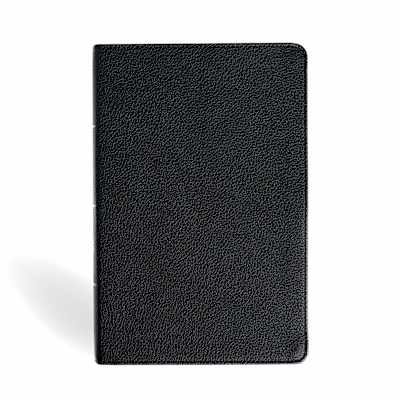 NASB Personal Size Giant Print Bible, Black Genuine Leather, Indexed Free Returns