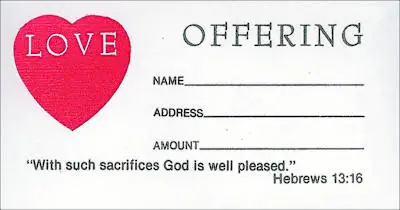 Top Rated Offering Envelope: Love Offering - Bill-Sized (Package of 100):