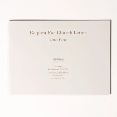 Church Letter Request Forms - Perforated (Book of 50) Viral
