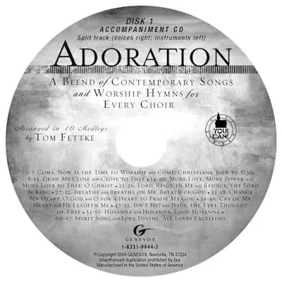 Adoration - Accompaniment CD (Split-Track) Fan Favorite