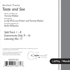 Taste and See - Anthem Accompaniment CD New Release