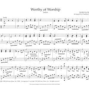 Worthy of Worship - Downloadable Keyboard Arrangement Genuine