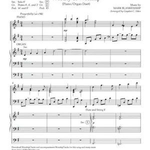 Worthy of Worship - Downloadable Keyboard Arrangement (Min. 2) Budget