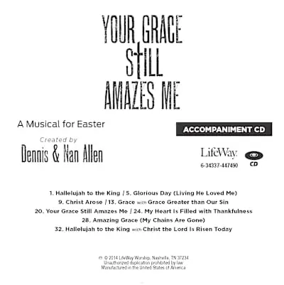 Your Grace Still Amazes Me - Accompaniment CD Price Drop