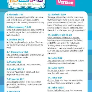 Bible Skills, Drills, & Thrills: Blue Cycle - KJV Verse Cards Shop Now