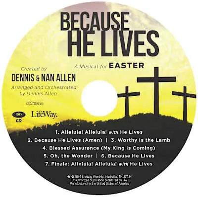 Top Rated Because He Lives - Stem Tracks CD-ROM