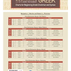 Top Pick Charts for Beginning Greek Grammar and Syntax