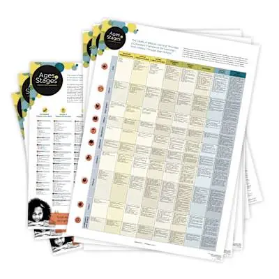 Levels of Biblical Learning Poster - Birth to High School (Pkg. 10) Final Sale