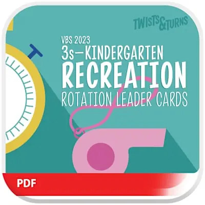 VBS 2023 3s–Kindergarten Recreation Cards Digital Markdown