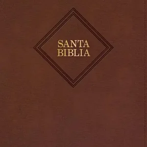 Limited Offer RVR 1960 Biblia letra grande tamaño manual, café piel fabricada con índice (Edición 2023)