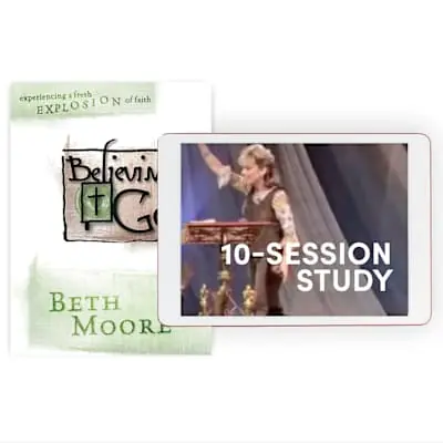 Believing God - Bible Study Book + Streaming Video Access Handmade