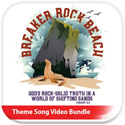 VBS 2024 Break Rock Beach Theme Song Video Bundle Same Day Shipping